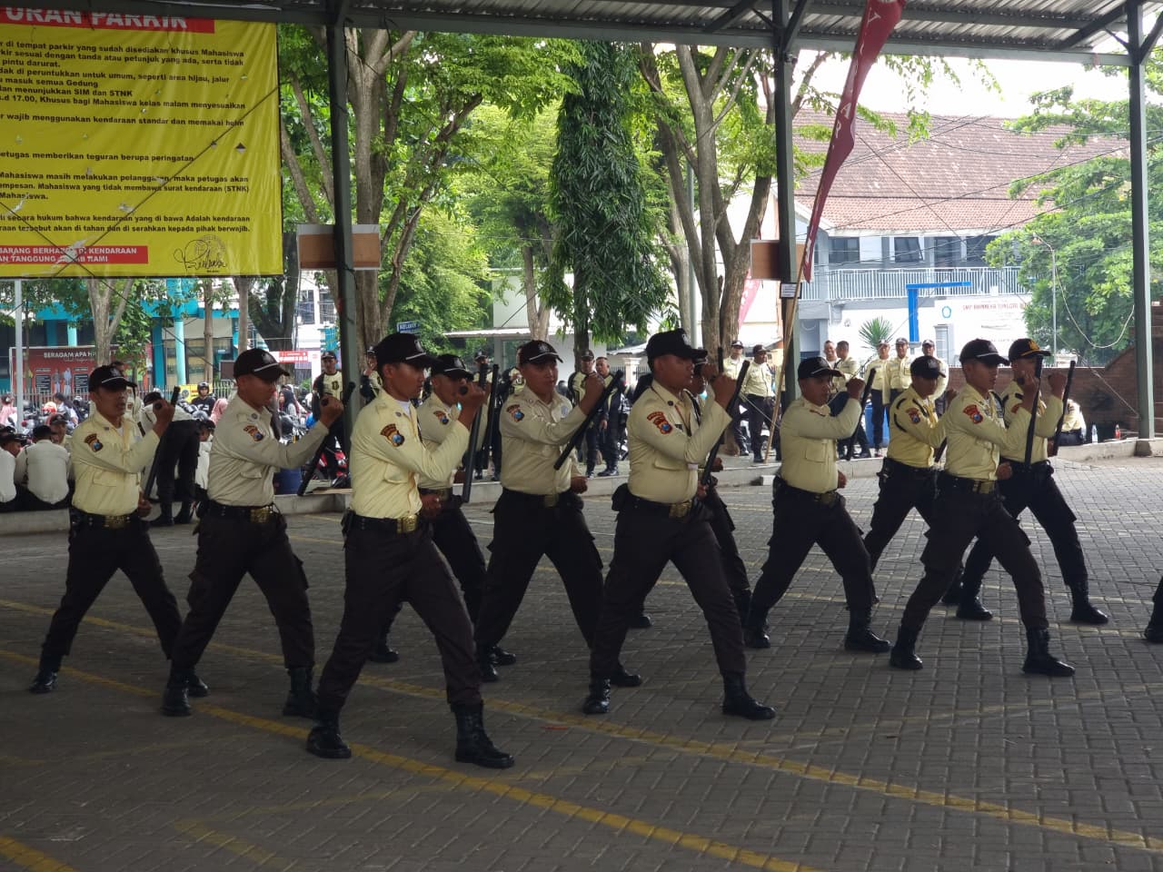 Satpam Polsek Gempol Raih Juara 1 Lomba Ketangkasan HUT Satpam ke-45 di Kabupaten Pasuruan