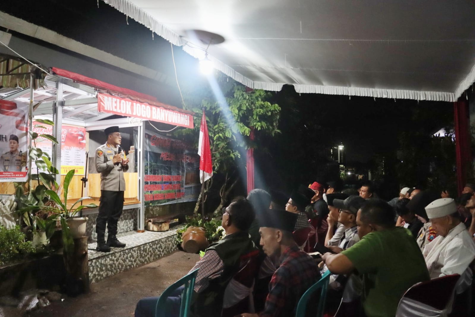 Polresta Banyuwangi Perkuat Sinergi Jaga Kamtibmas Melalui Siskamling