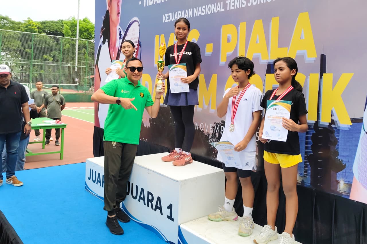 Penutupan Kejuaraan Tenis Junior TDP Piala Dandim Gresik–IMTC 2025 Berlangsung Meriah