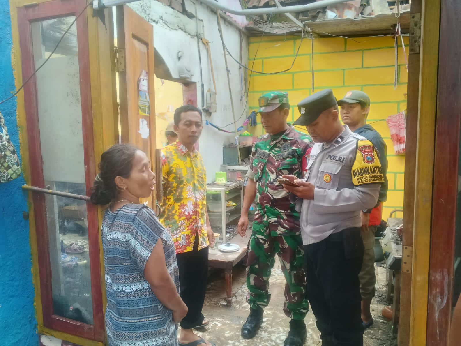 Angin Kencang Sapu Sumberejo, Polsek Purwosari Pastikan Tidak Ada Korban Jiwa