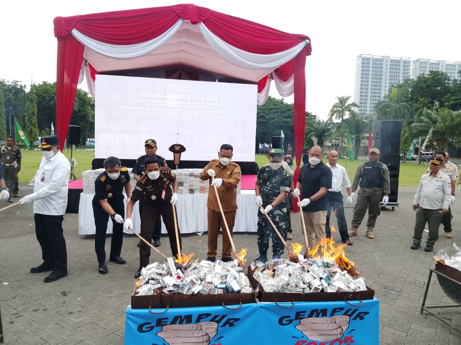 Sosialisasi Edukasi Penanganan BKC Ilegal, Pemkab Gresik Tegaskan Komitmen Perangi Peredaran Rokok Ilegal