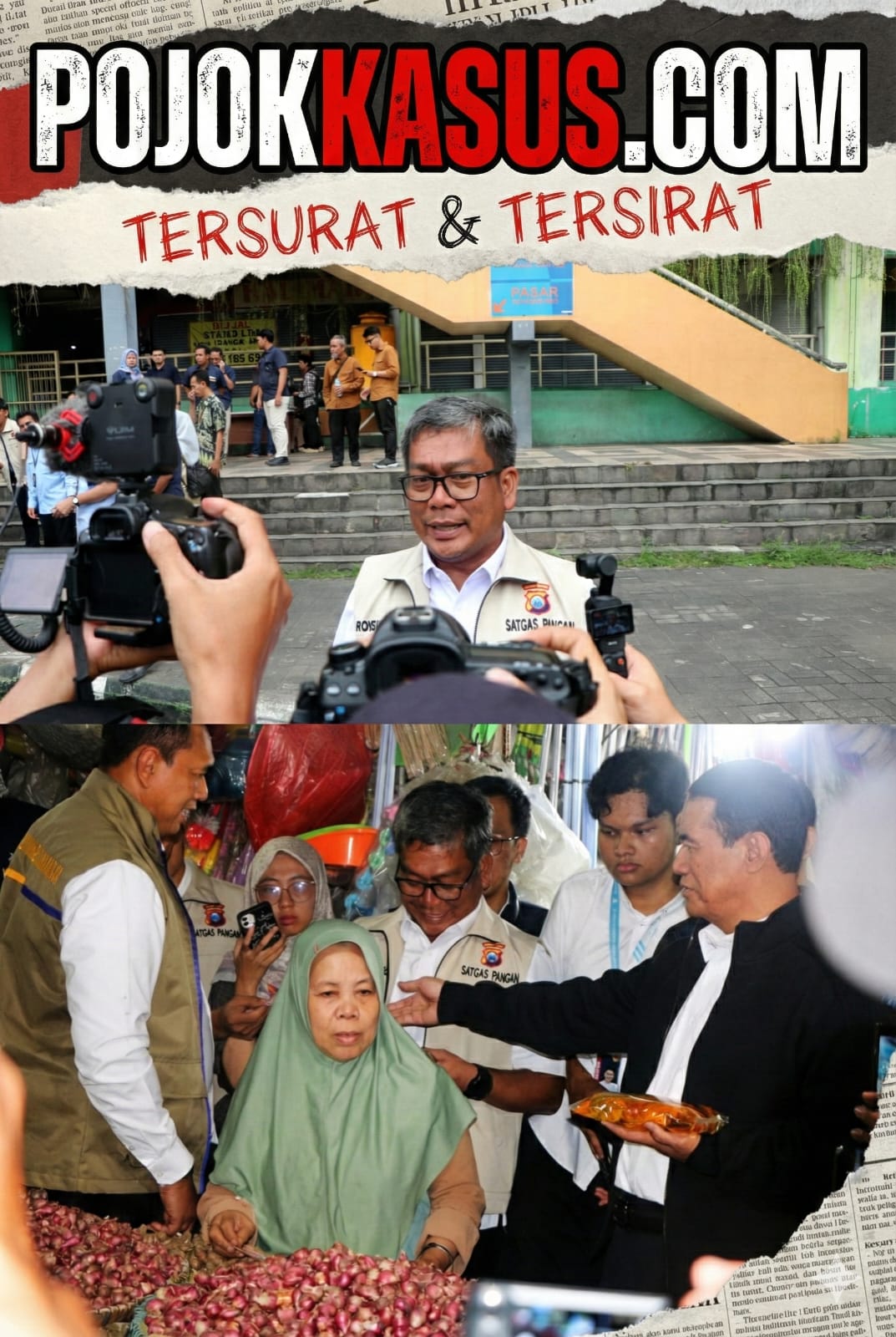 Jelang Nataru Satgas Pangan Polda Jatim Sidak Pasar