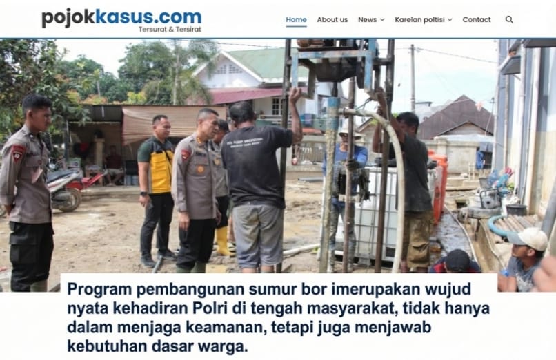 Polri Terus Kebut Pembangunan Sumur Bor di Berbagai Fasilitas Umum di Aceh Tamiang
