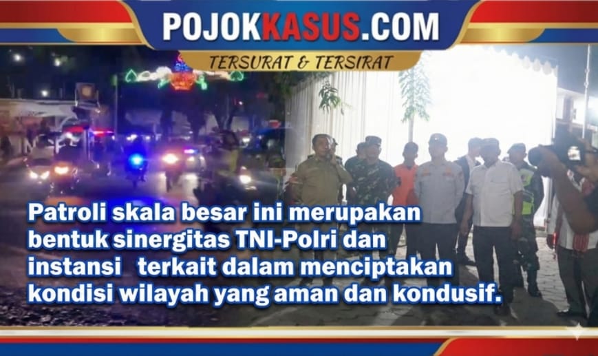 Patroli Skala Besar Jaga Kamtibmas Nataru di wilayah Kabupaten Gresik