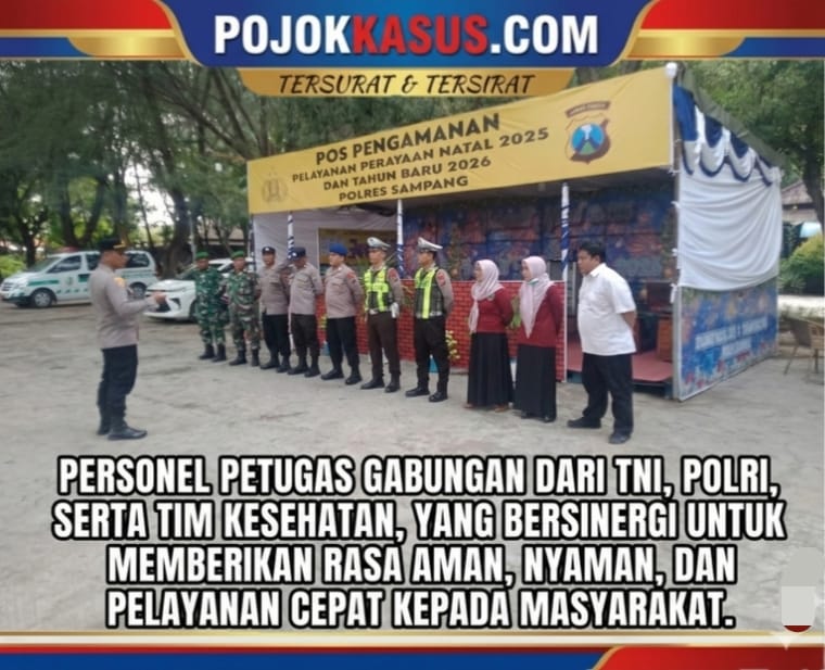 Sinergi TNI–Polri dan Tenaga Kesehatan Amankan di Kawasan Pantai Camplong Libur Nataru