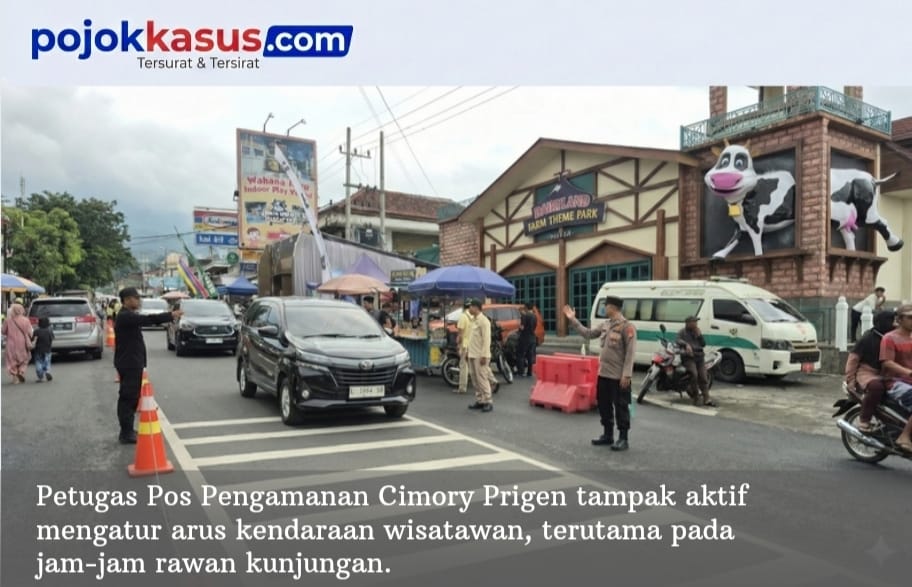Libur Bersama Hari Kedua, Polres Pasuruan Antisipasi Lonjakan Pengunjung Wisata Cimory Prigen