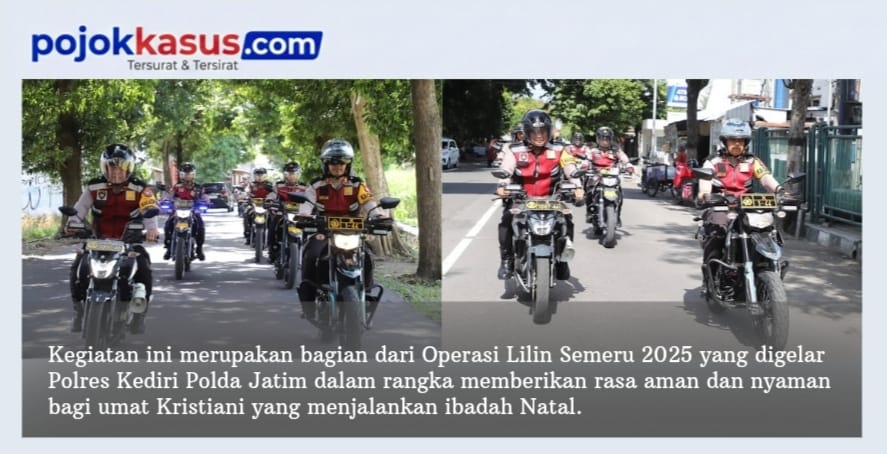 Kapolres Kediri Pimpin Patroli R2 Pastikan Libur Nataru Aman