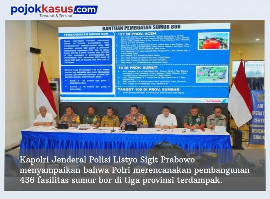 Sumur Bor dan Sanitasi Jadi Prioritas, Polri Bangun Ratusan Fasilitas Air Bersih Pascabencana