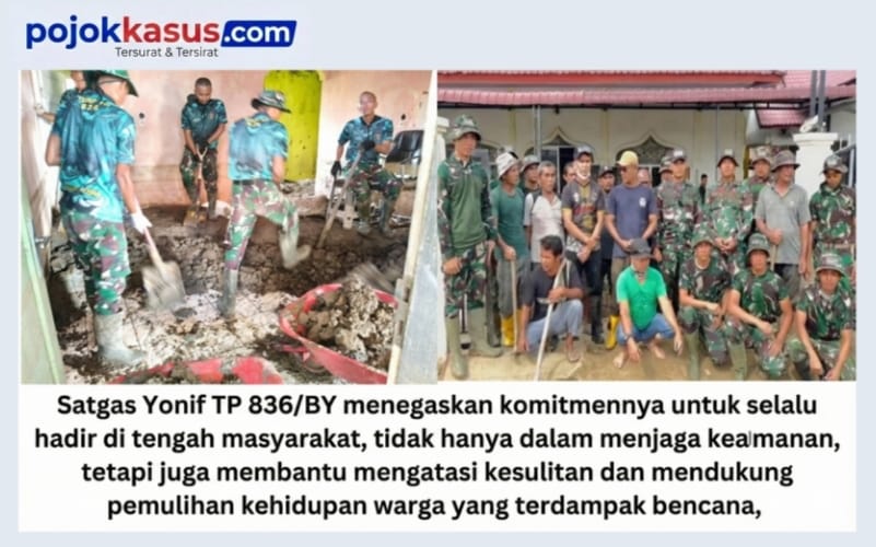 Satgas Yonif TP 836/BY Salurkan Perlengkapan Sekolah untuk Anak-Anak Terdampak Banjir Bandang Aceh