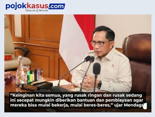 Mendagri Dorong Pendataan Cepat Rumah Rusak Pascabencana di Sumatra