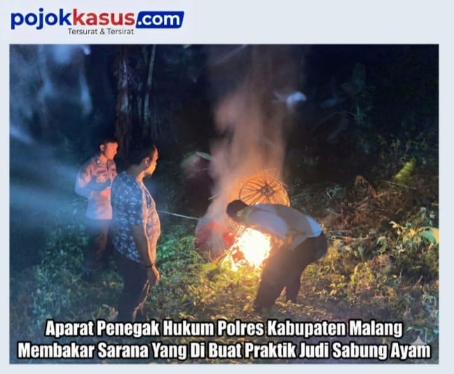  Polres Malang Kembali Bongkar Arena Sabung Ayam 