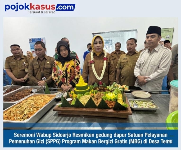 Wabup Sidoarjo Resmikan Dapur Makan Bergizi Gratis Desa