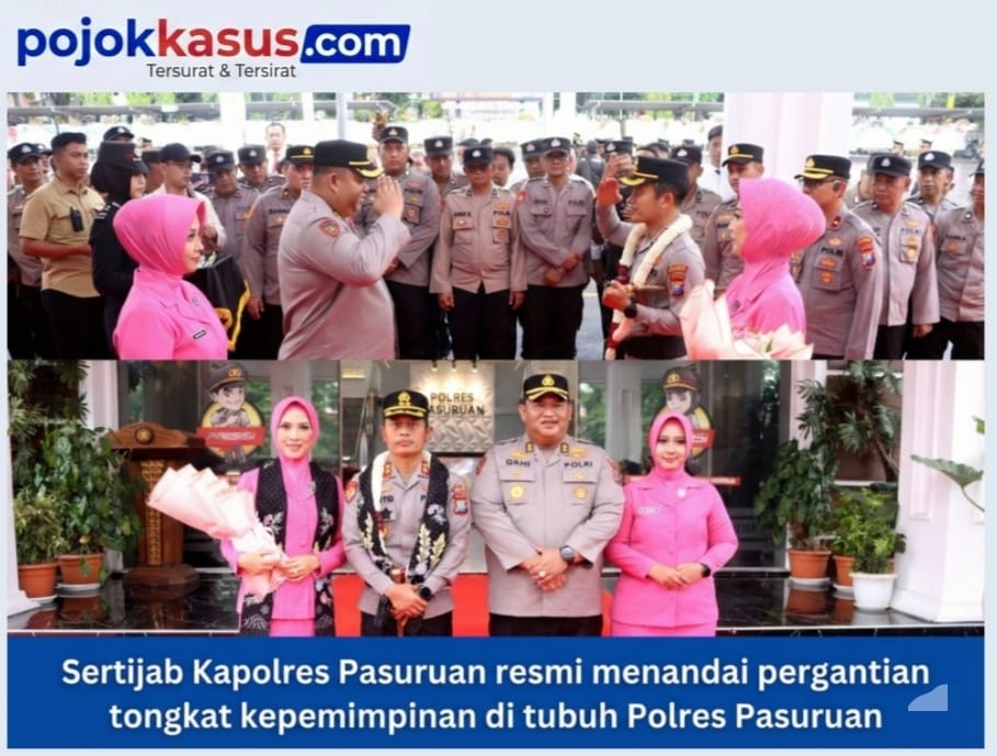 Sertijab Kapolres Pasuruan Berlangsung Khidmat dan Penuh Makna