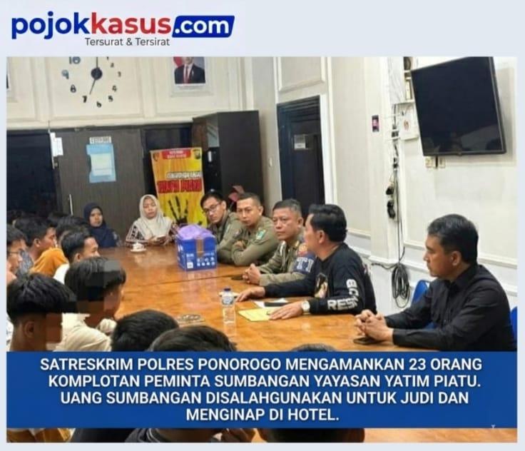 Komplotan Sumbangan Yatim Piatu Digerebek, Uang Dipakai Judi