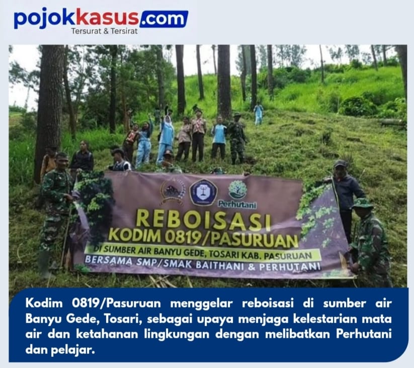 Kelestarian Mata Air Jadi Fokus Reboisasi Kodim 0819
