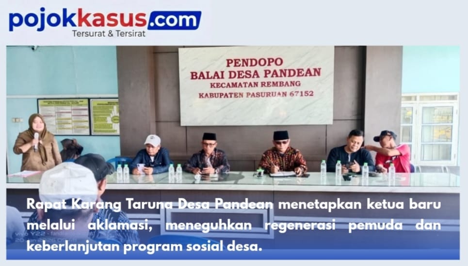Rapat Karang Taruna Pandean Teguhkan Regenerasi Pemuda