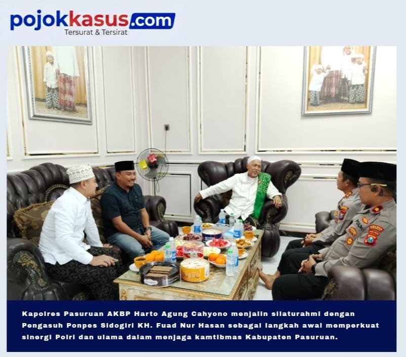 Kapolres Pasuruan Perkuat Sinergi Bersama Ulama Sidogiri