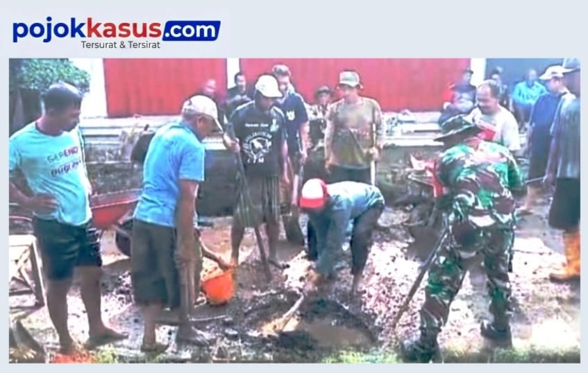 Kemanunggalan TNI Rakyat Terwujud Lewat Kerja Bakti Babinsa