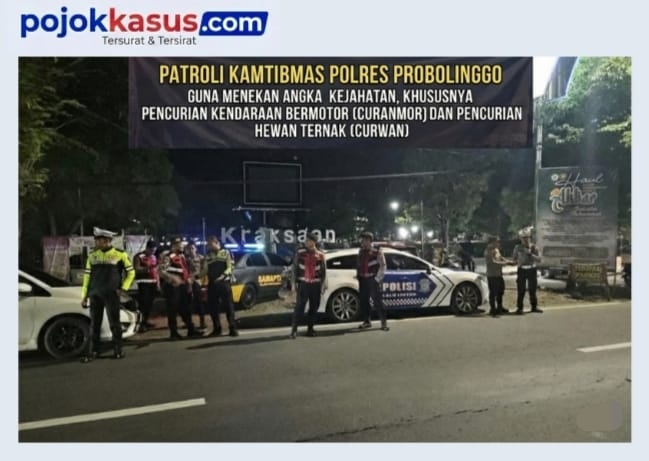 Cegah Curanmor dan Curwan, Polres Probolinggo Perkuat Patroli dan Ajak Warga Aktif Jaga Lingkungan