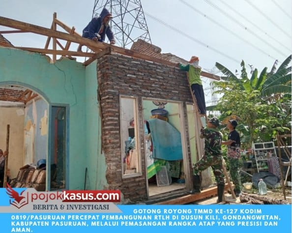 Gotong Royong TMMD Percepat RTLH Pasuruan