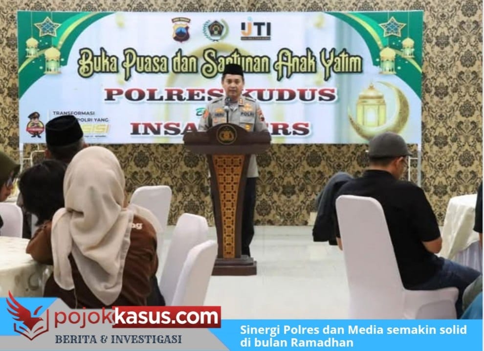 Polres Kudus Gandeng Insan Pers, Buka Puasa Bersama dan Santuni Anak Yatim