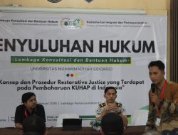 Restorative Justice Lapas Sidoarjo, WBP Antusias Pahami KUHAP Baru