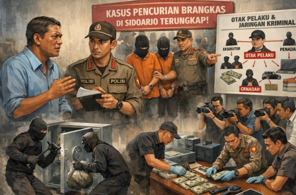 Pelaku Bobol Brankas