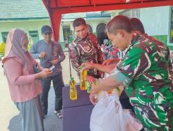 Wujud Kepedulian TNI kepada Masyarakat, Kodim 0819 Laksanakan Bazar Ramadan