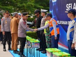 Tinjau Kalikangkung, Kapolri Pastikan Pelayanan hingga Rekayasa Lalin Optimal Hadapi Mudik