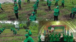 Peduli Alam, Persit Kodim 0819 Hijaukan Desa Cowek