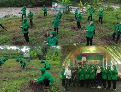 Peduli Alam, Persit Kodim 0819 Hijaukan Desa Cowek