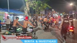 Patroli Pleton Siaga Polres Pasuruan Kota Amankan 14 Motor Diduga Balap Liar