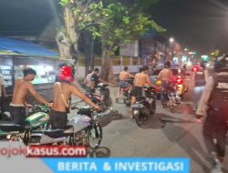 Patroli Pleton Siaga Polres Pasuruan Kota Amankan 14 Motor Diduga Balap Liar