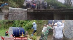 Sinergi Babinsa dan Masyarakat Ganti Tandon Air