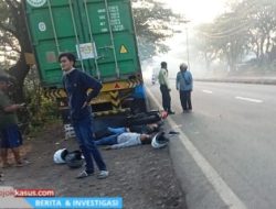 Pemotor Tewas Tabrak Belakang Truk Parkir Bypass