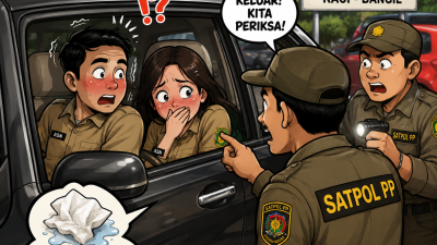 Tisu Basah Jadi Petunjuk! Oknum ASN Pasuruan Kepergok Satpol PP