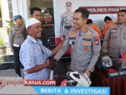 Kapolres Pasuruan Kembalikan Motor Curian kepada Korban