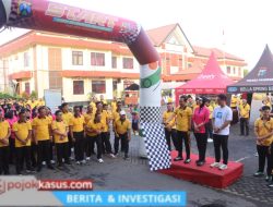 Polres Pasuruan Gelar Olahraga Bersama Meriahkan Hari Bhayangkara ke-80