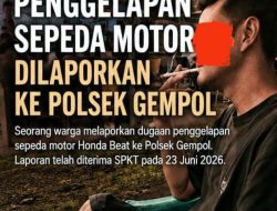 Dugaan Penggelapan Motor Dilaporkan, Anggota BPD Kalisogo Disebut Terlapor