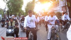 Gowes Bersama Ulama dan Masyarakat, Kapolres Pasuruan Ajak Wujudkan Daerah Aman dan Guyub