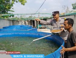 Bhabinkamtibmas Polsek Rembang Pantau Budidaya Lele, Dukung Ketahanan Pangan Nasional