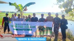 Danramil 0819/25 Gadingrejo Turun Langsung dalam Gerakan Luas Tambah Tanam (LTT)
