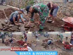 Babinsa dan Warga Bangun Akses Jalan Desa, Semangat Kebersamaan
