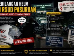 Helm Digondol Maling, Pengunjung Mempertanyakan Sistim Keamanan Parkiran RSUD Bangil