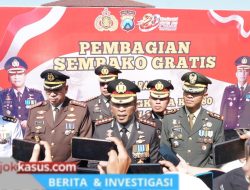 Polresta Sidoarjo Salurkan Bantuan 3 Ton Beras di HUT Bhayangkara ke-80