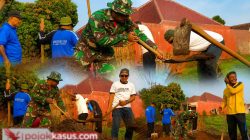 Perkuat Kemanunggalan TNI-Rakyat, Babinsa Koramil 0819/20 Gempol Ajak Warga Bersihkan Lingkungan Desa