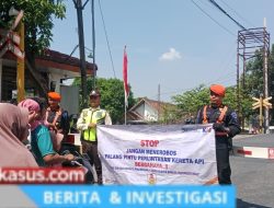 Bangil Gencarkan Sosialisasi Stop Terobos Palang Perlintasan Kereta Api