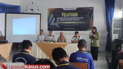 WBP Lapas Sidoarjo Dibekali Pelatihan Paving Blok Berbasis Usaha
