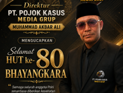 Direktur PT Pojok Kasus Media Grup, Sampaikan Apresiasi & Doa Khusus di HUT Bhayangkara ke-80