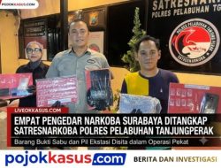 Empat Pengedar Ditangkap, Tiga Jaringan Narkoba Surabaya Berhasil Diungkap